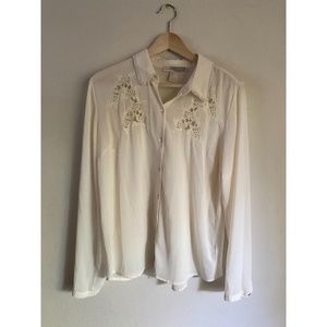 Forever 21 Cream Blouse